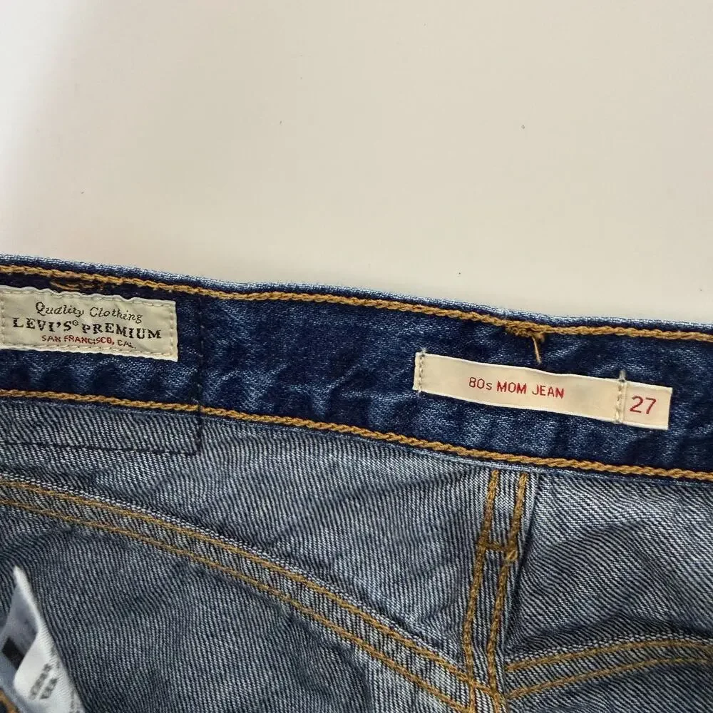 Levi's Premium 80's Mom Jean Tapered Blue High Rise A3506 - 27 W27 L28